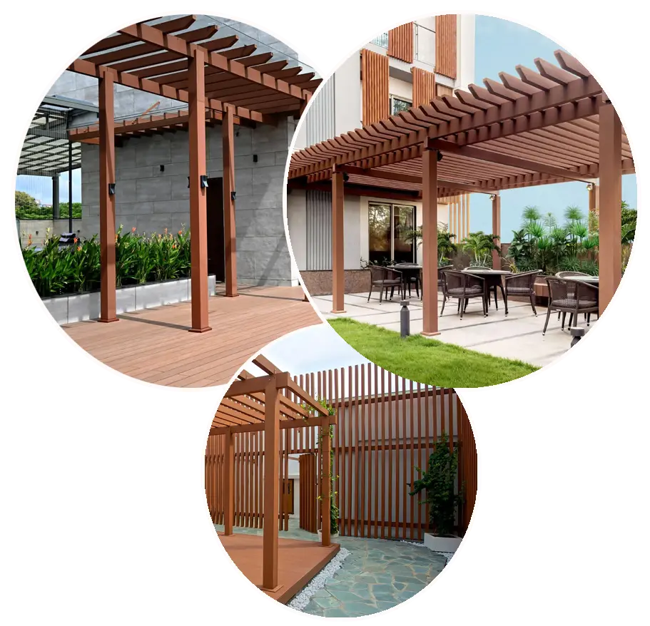 Wpc outdoor pergolas in tirunelveli